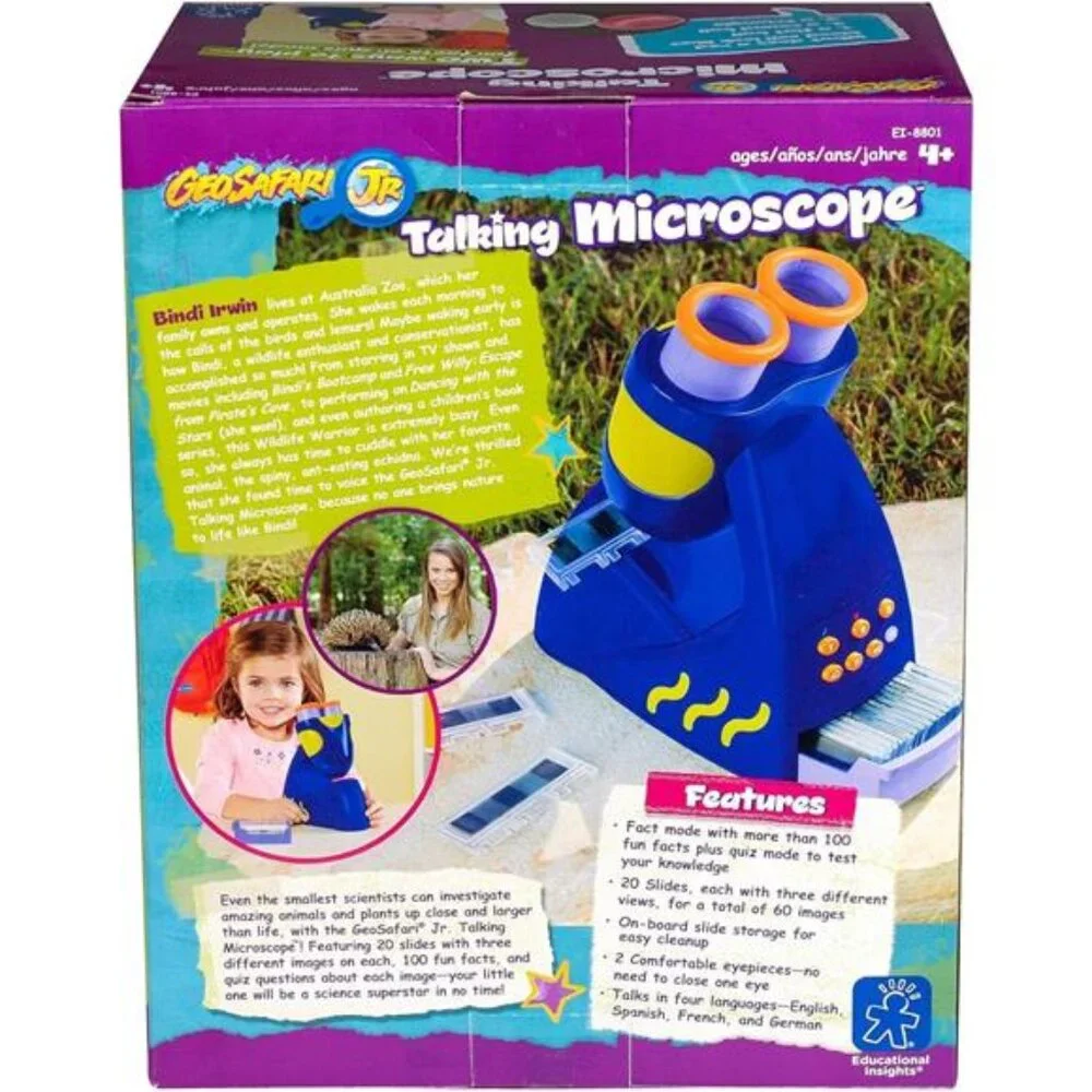 Educational STEM Learning Insights Talking Microscope for Kids Boys and‎ Girls